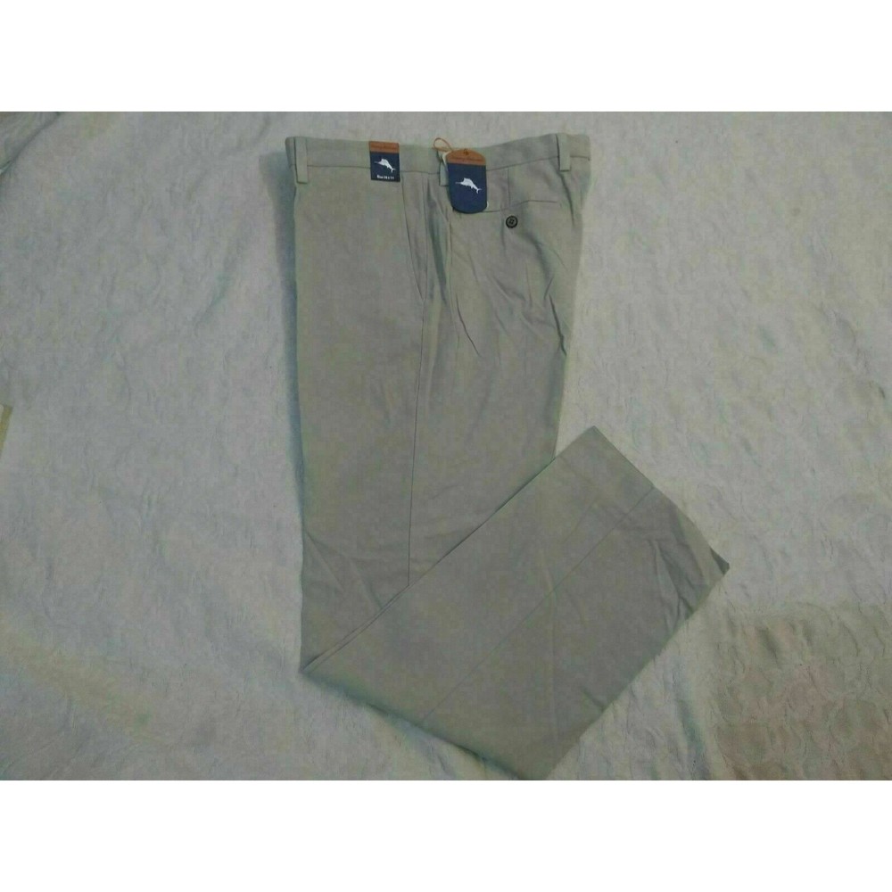 TOMMY BAHAMA NEW ST THOMAS PANTS MENS SIZE 34X34 ABBEY STONE ZIP FLY NEW NWT